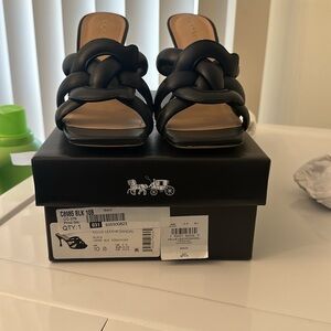 Coach leather sandal